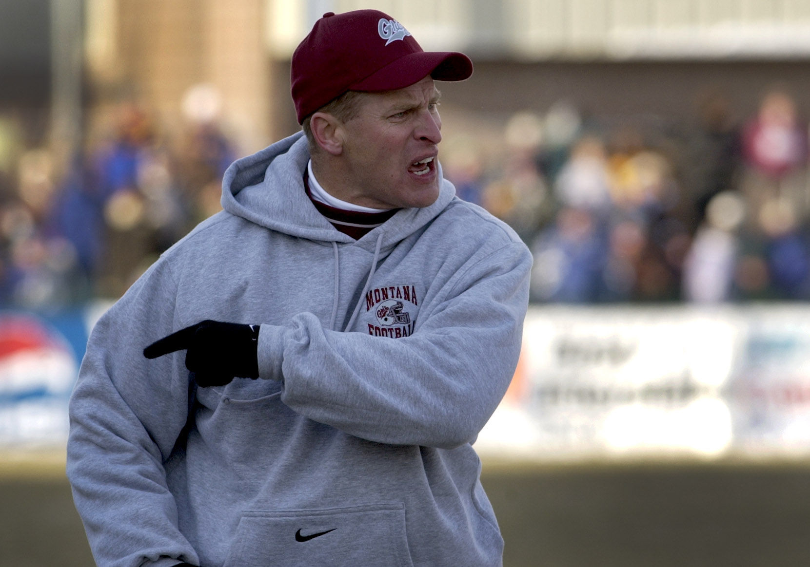 Former University of Montana football coach Bobby Hauck in 2003